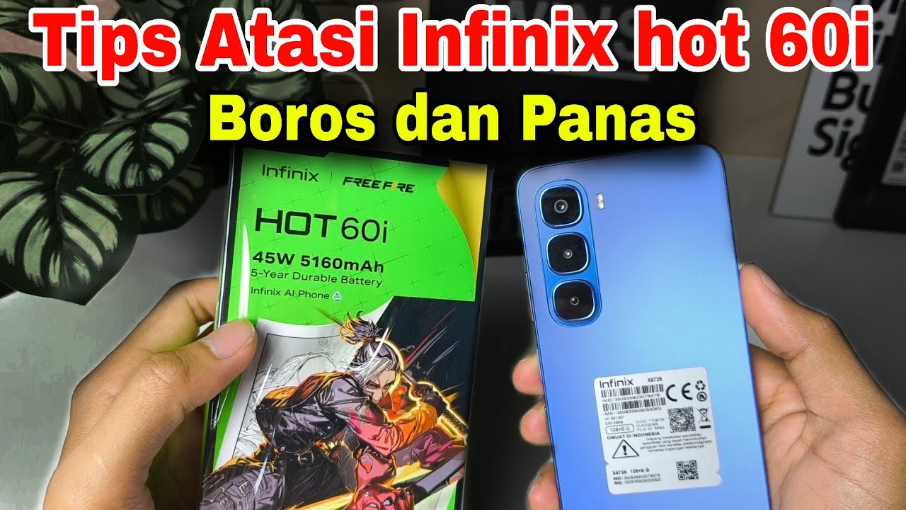 Tips Atasi Baterai Boros di hp Infinix hot 60i, Simak video ini..!!