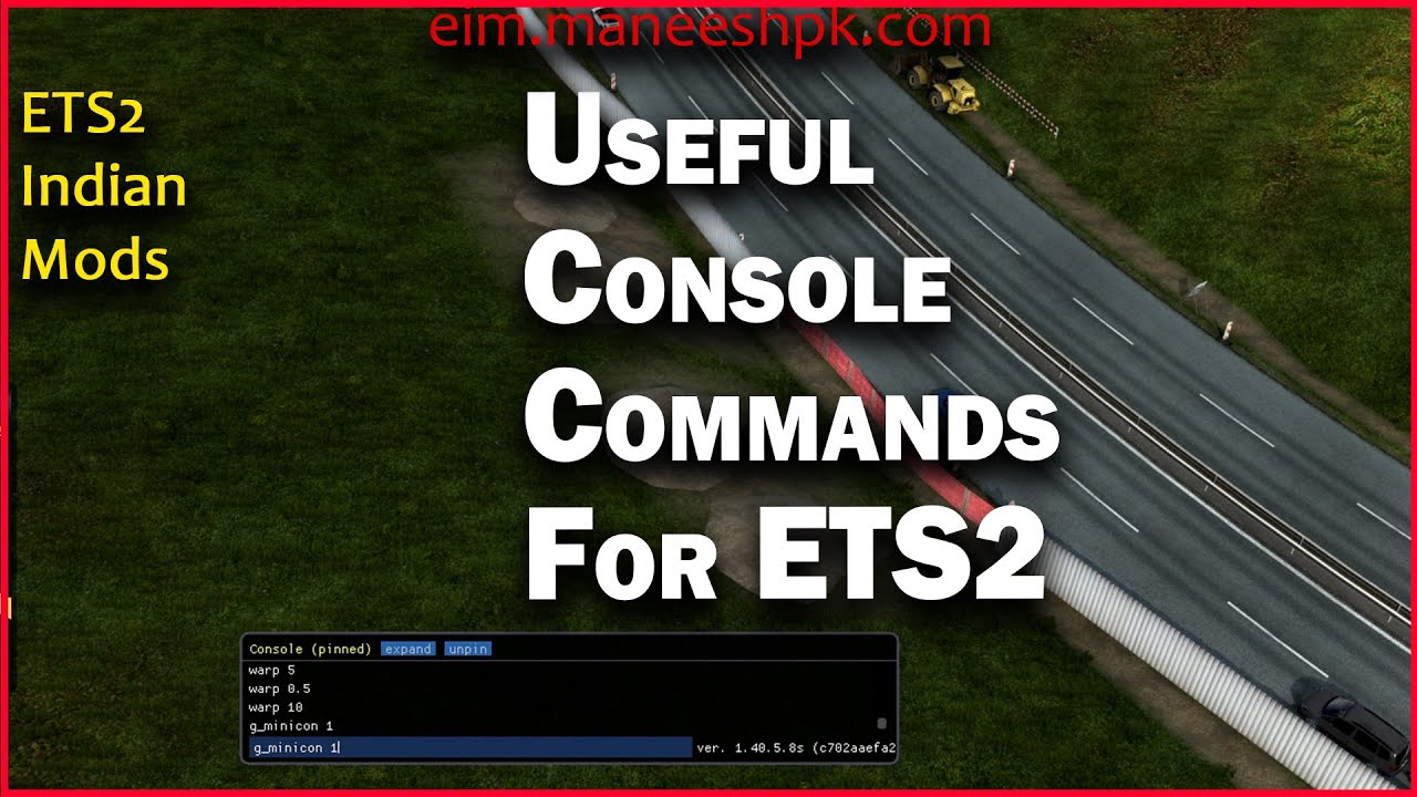 Полезные консольные команды для Euro Truck Simulator 2 | Время, Погода, Скайбокс, Телепортация, Т...