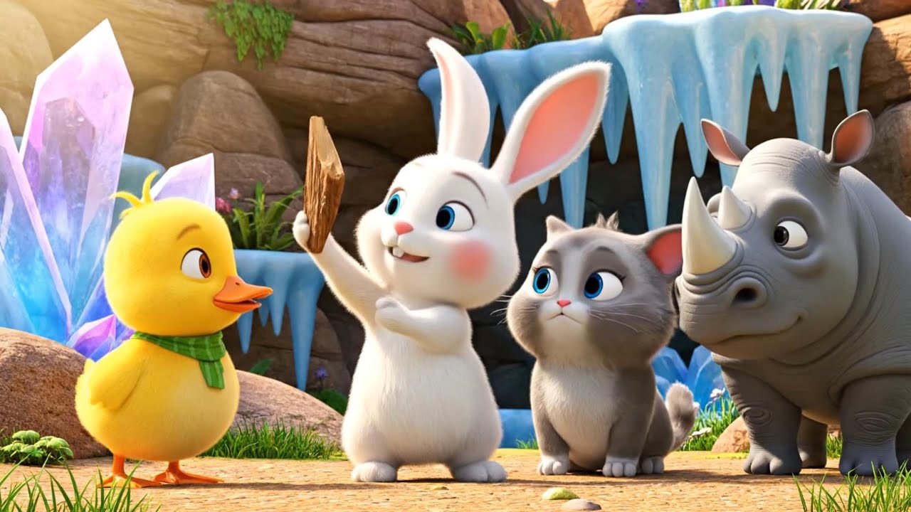 🐰🐤Roro, Dodo, and Kiki: Saving Diggy! The Power of Wedges and Friendship