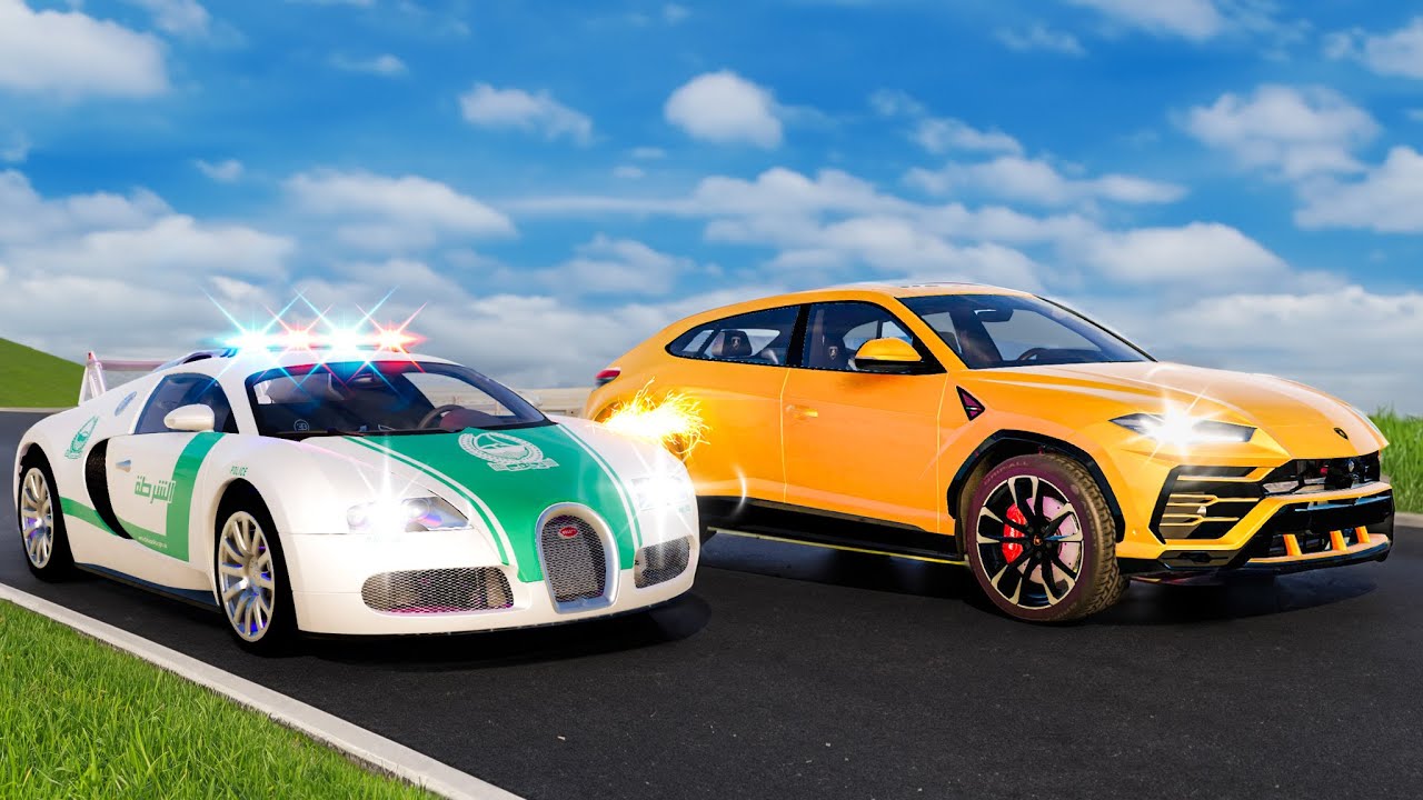 POLICE CHASES WITH REAL CAR MODS in BeamNG.Drive