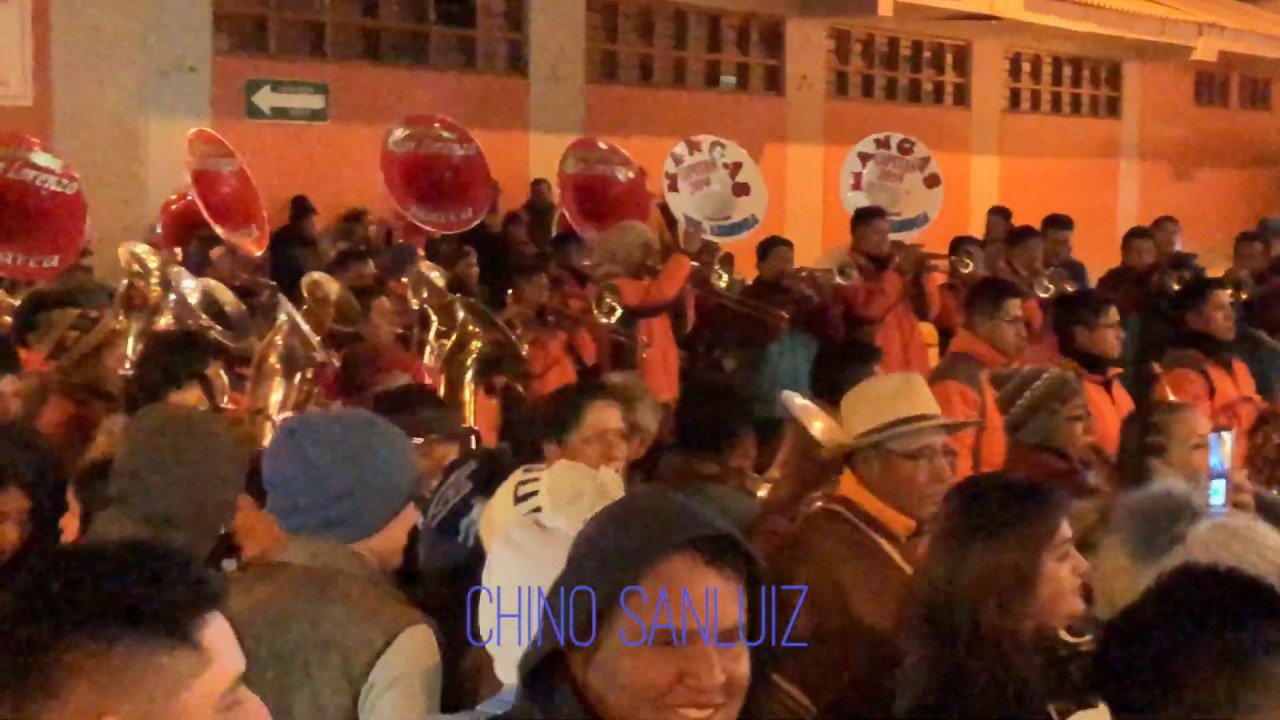 BANDA SAN LORENZO DE MARCA Y ARMONIA MANGAS EN CHIQUIAN 2019
