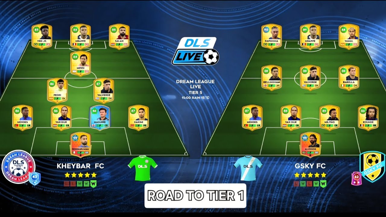 DLS 2026 | DREAM LEAGUE LIVE | ROAD TO TIER 1 (3 Matches) (Tier 5 1st Try Part 1)