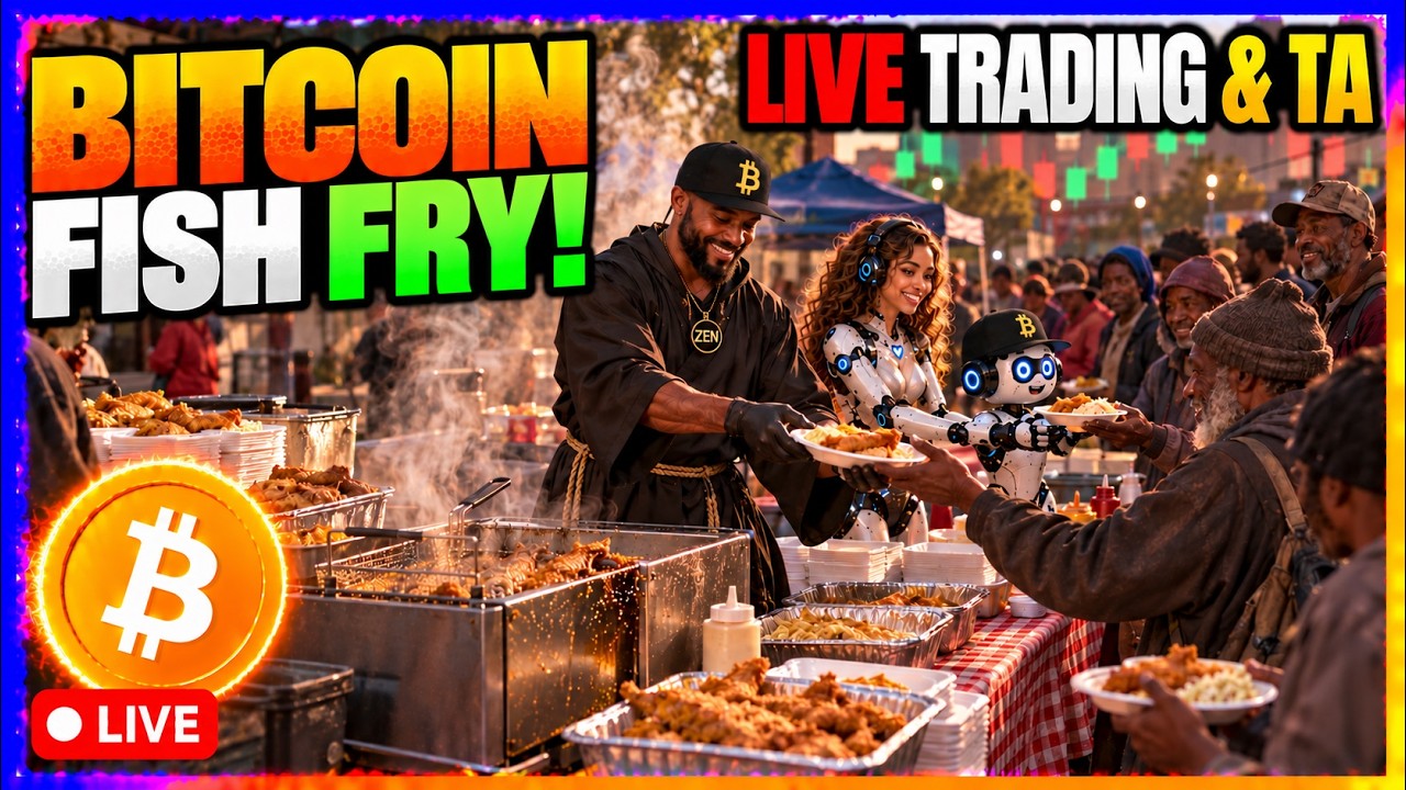 Trading Bitcoin Live! Free Fish for All.