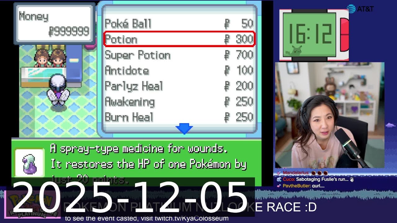 [2025-12-05] POKEMON PLATINUM BUT IT'S A NUZLOCKE RACE AND ALL THE MEN ARE GONE&hellip; [FUSLIE TWITCH VOD]