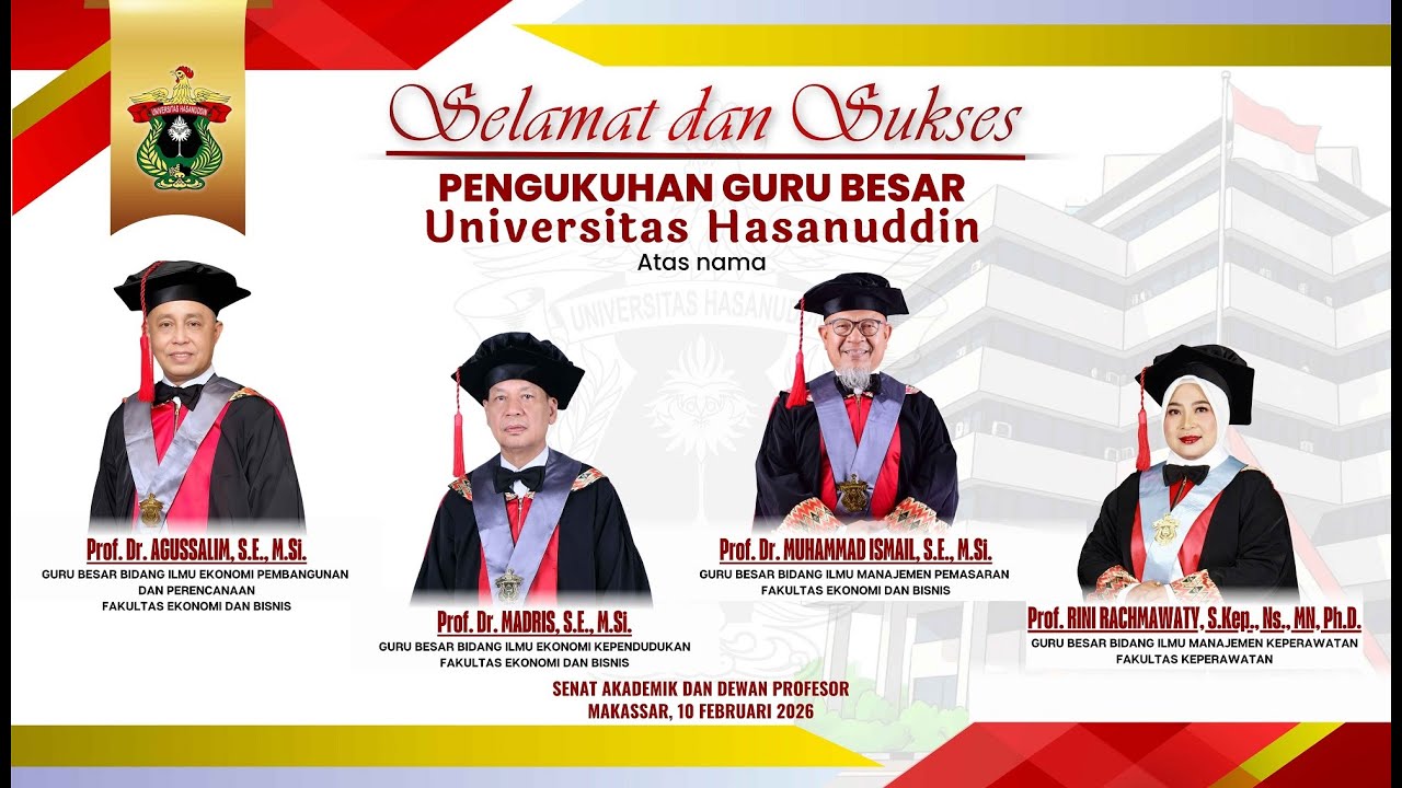 Pidato Pengukuhan dan penerimaan sebagai Anggota Dewan Profesor, 10 Februari 2026
