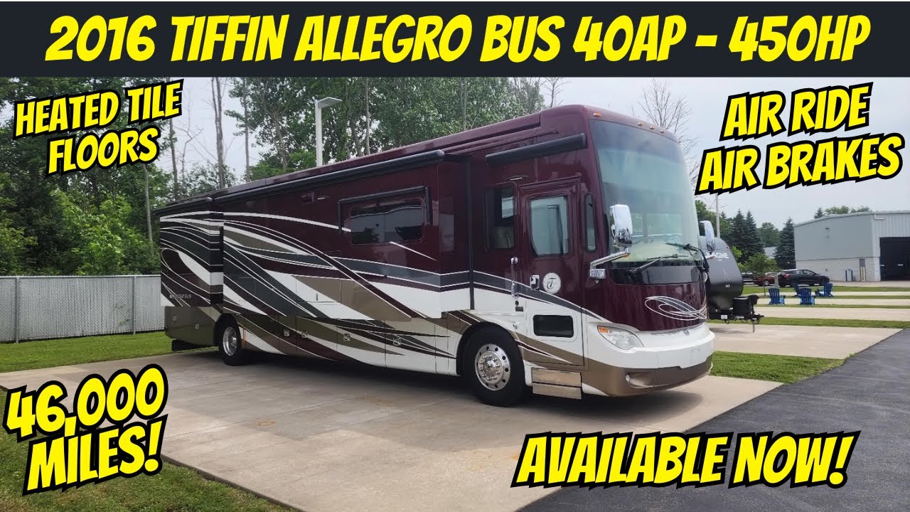 See Why This 2016 Tiffin Allegro Bus 40AP Feels Like a Mansion on Wheels! - The RV Pro🚍