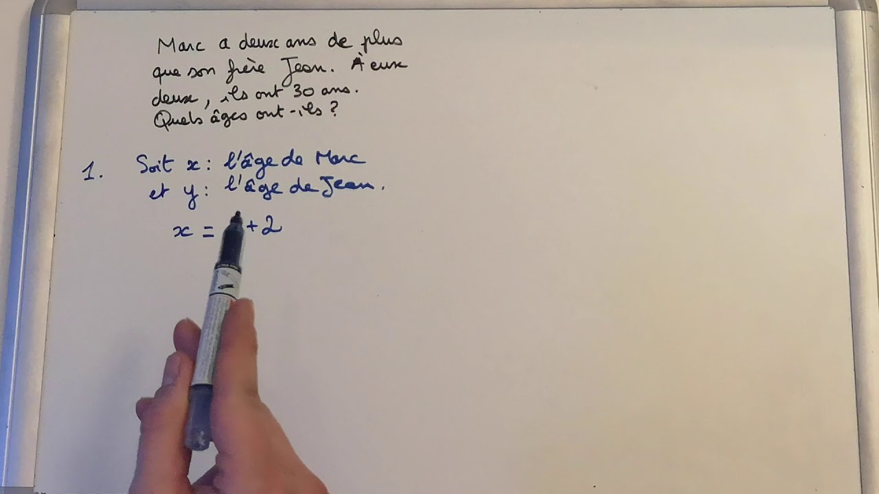 Résoudre un problème avec des équations