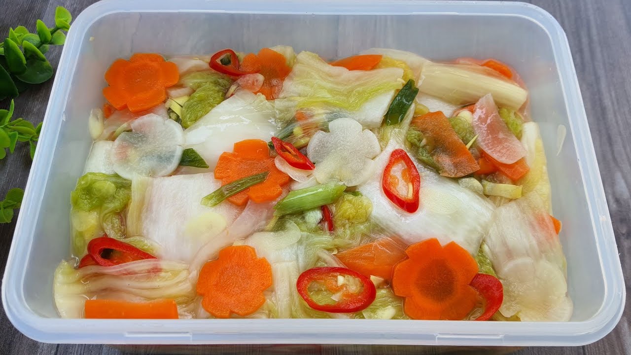 Dưa Chua Cải Thảo - Cải Thảo Ngâm Chua Ngọt giòn ngon hấp dẫn