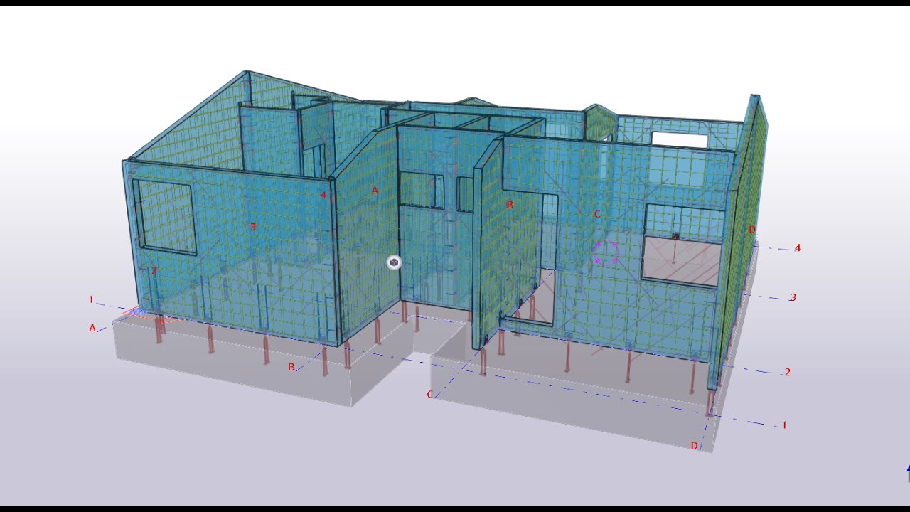 Tekla Structures: Precast Wall (Residential House)