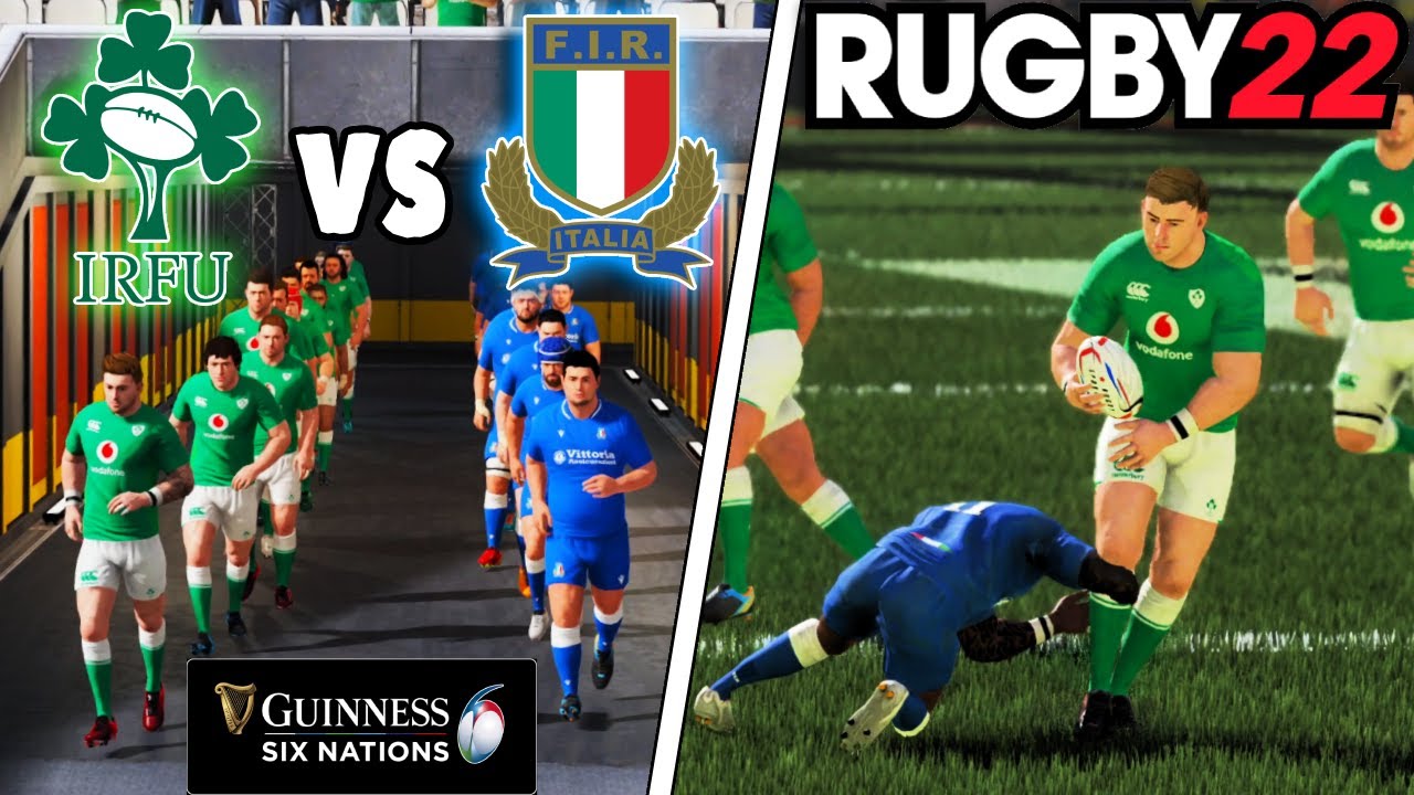 IRELAND v ITALY | 6 Nations 2024 Round 2 | Rugby 22 - Gameplay & Commentary Legend Difficulty