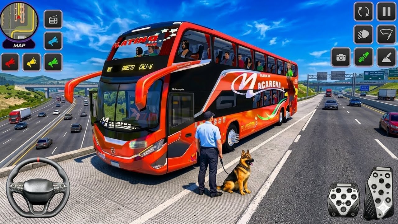 City Coach Bus Driving 3D Game – Android Gameplay 