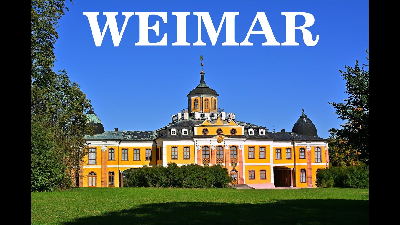 Walking in WEIMAR Germany   Goethe & Schiller 4K