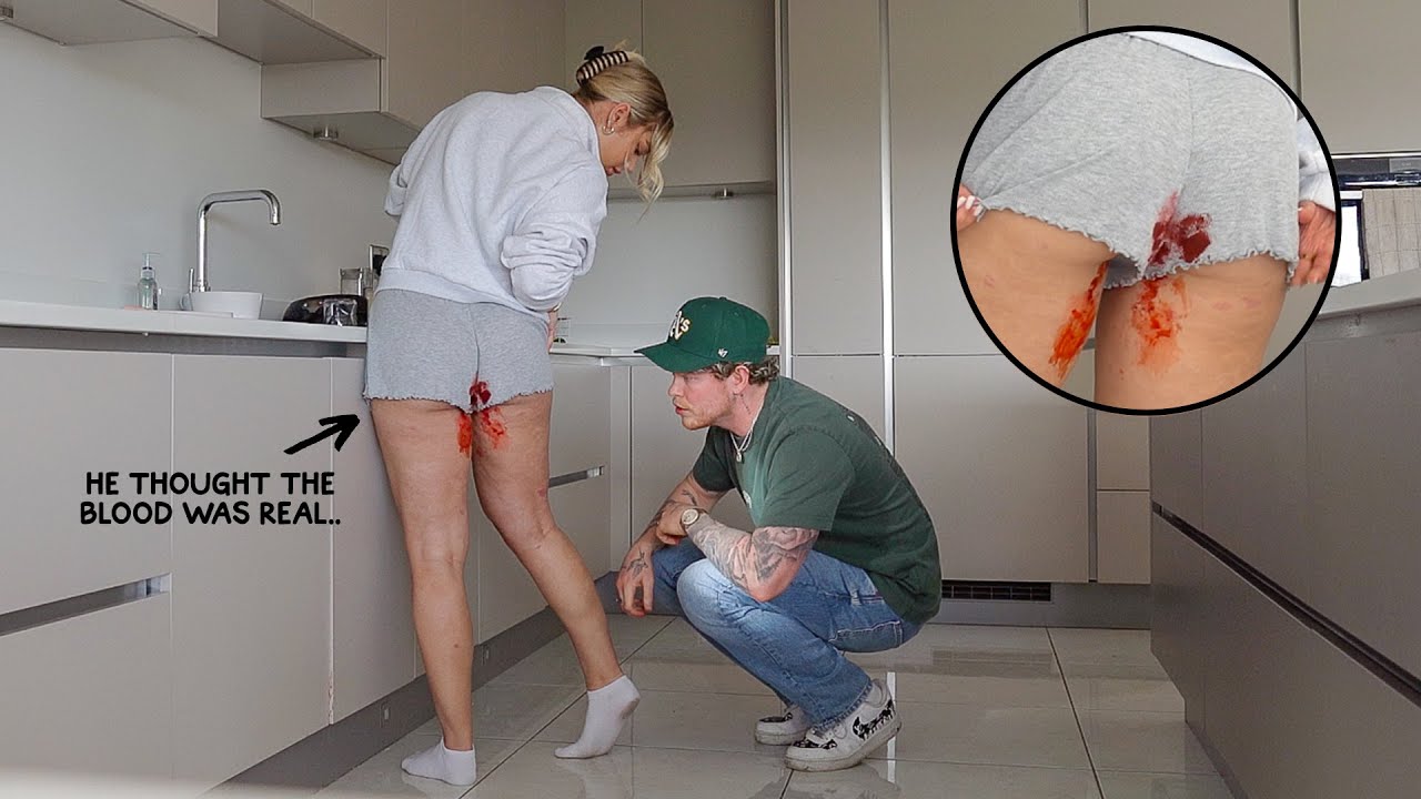 Heavy PERIOD prank on My Extremely Caring Fiancé!