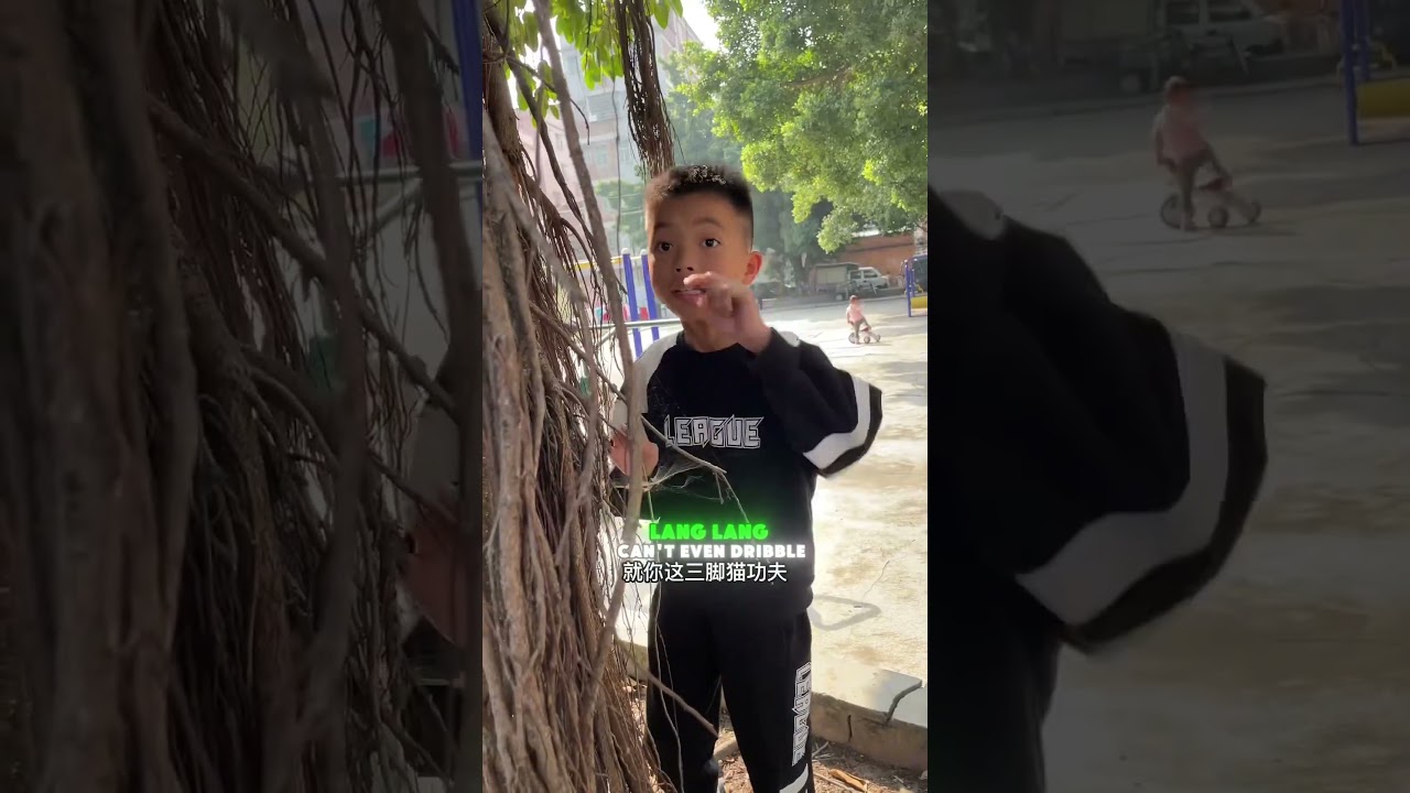 🏀🔥 The Basketball Showdown Between Langlang and James#funny