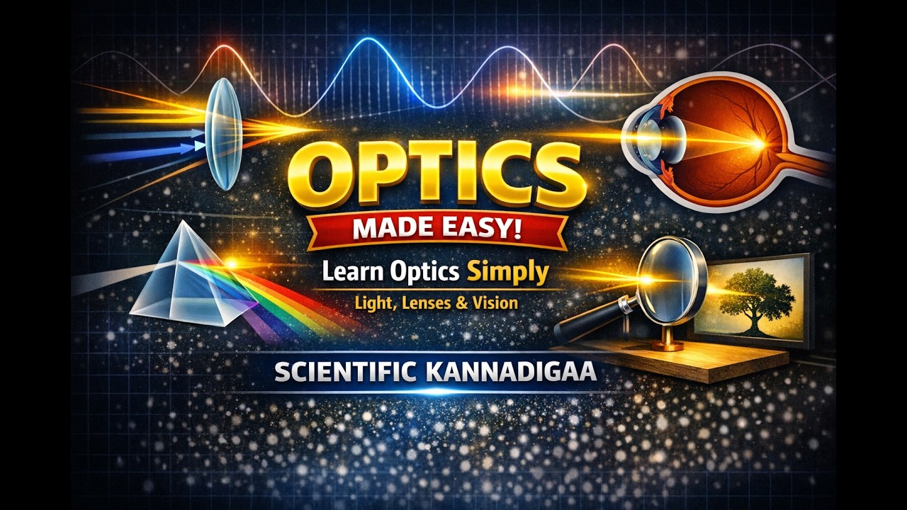 OPTICS made Easy | Learn Optics simply in Kannada#chemistry#education#current#science #sciencefacts