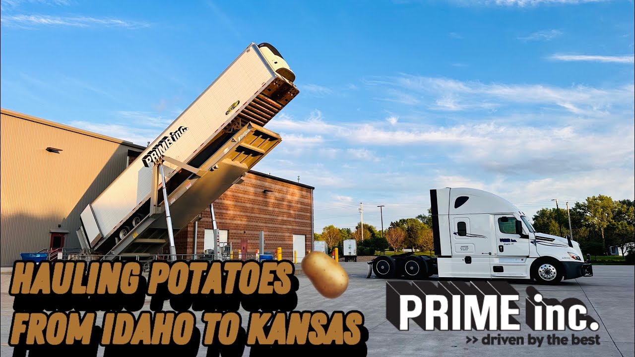Hauling Potatoes 🥔 From Idaho To Kansas | Prime Inc.