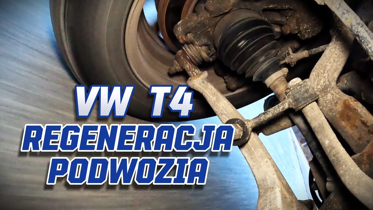 Wymiana KROK PO KROKU sworzni wahacza, łączników stabilizatora i drążków kierowniczych w VW T4 2.4L