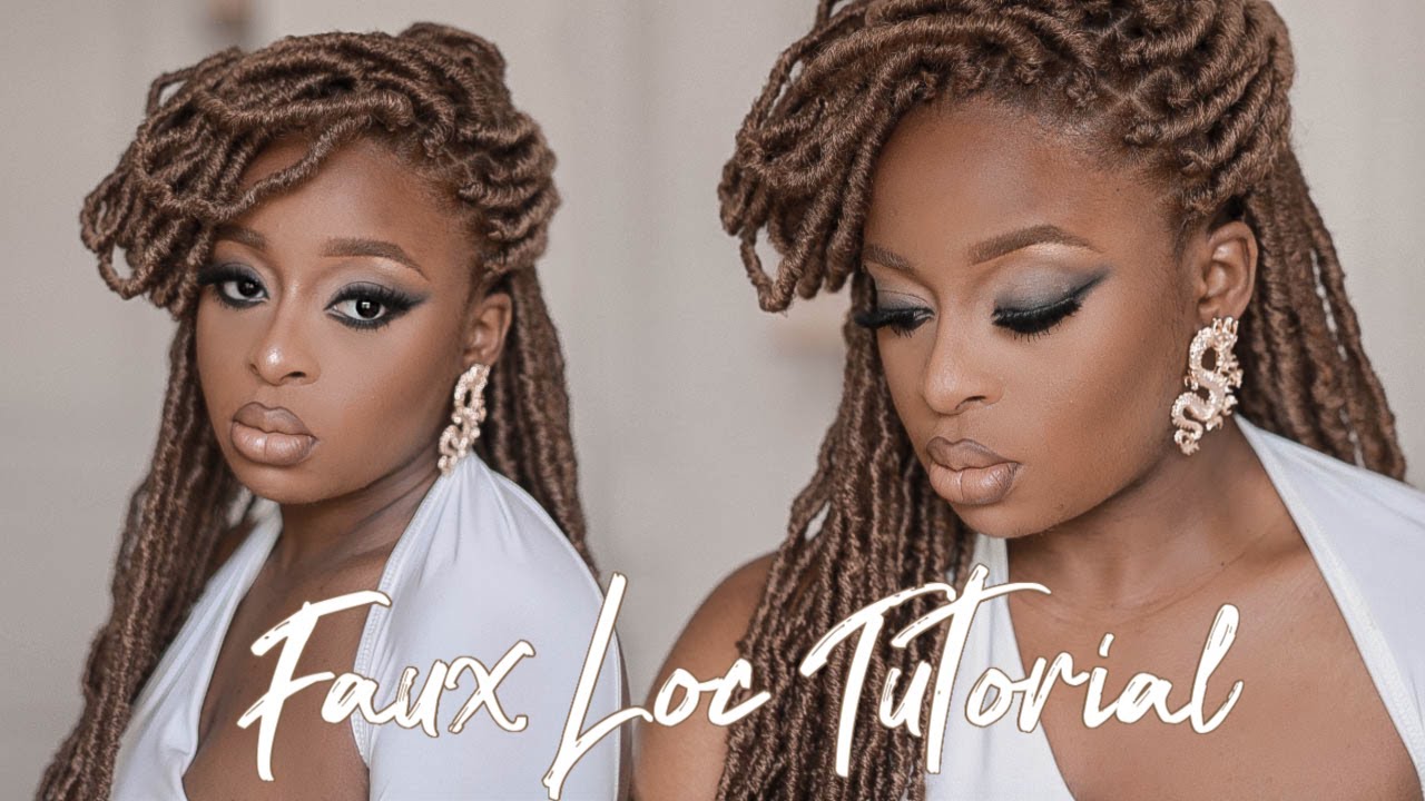 Easy & Quick Faux SOFT LOC/Bohemian LOC TUTORIAL (Bobbi Boss nu locs in color 27)