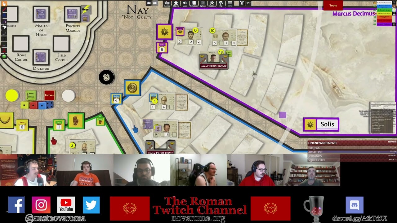 Republic of Rome Board Game Broadcast | 2022 | Episode III