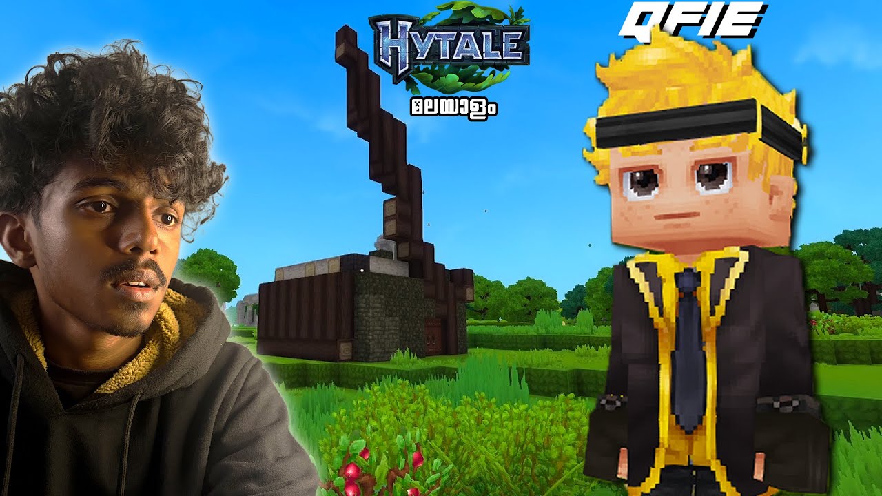 Exploring the tale of hytale | Qfie | Hytale or Minecraft Malayalam
