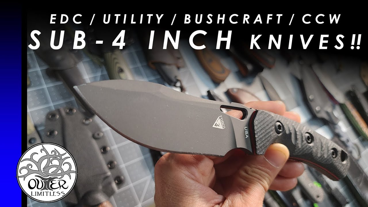 Fixed Blade Knives: Sub 4 Inch Class - From EDC to Bushcraft, Utility & More!! Best Belt Blades