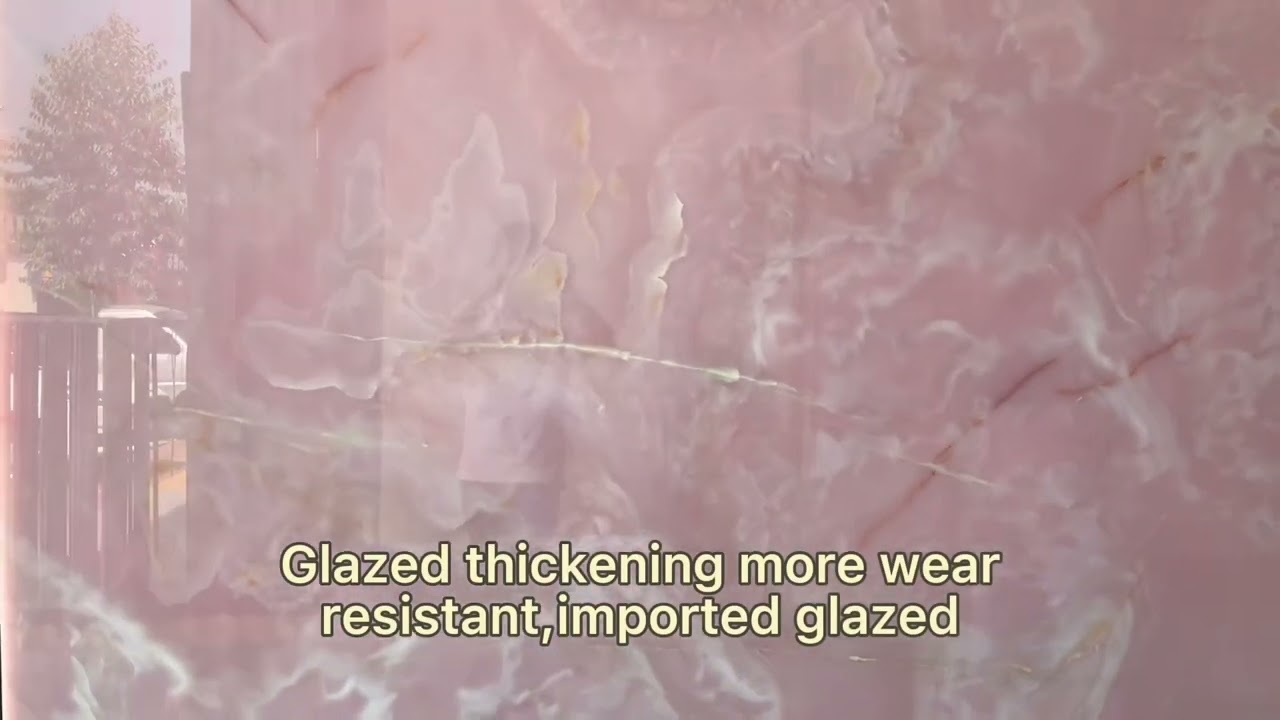 Pink color sintered stone slab