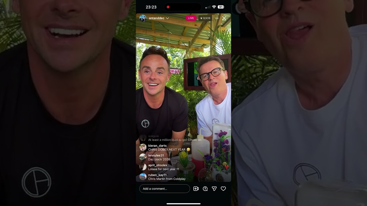Ant and Dec Jungle Club 18/11/25 (Instagram Live)