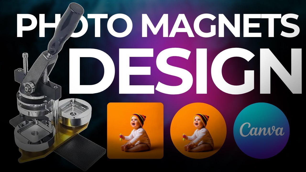 How to Design Fridge Magnets in Canva | Circle 44mm, 58mm | SQUARE 50mm × 50mm #fridgemagnets