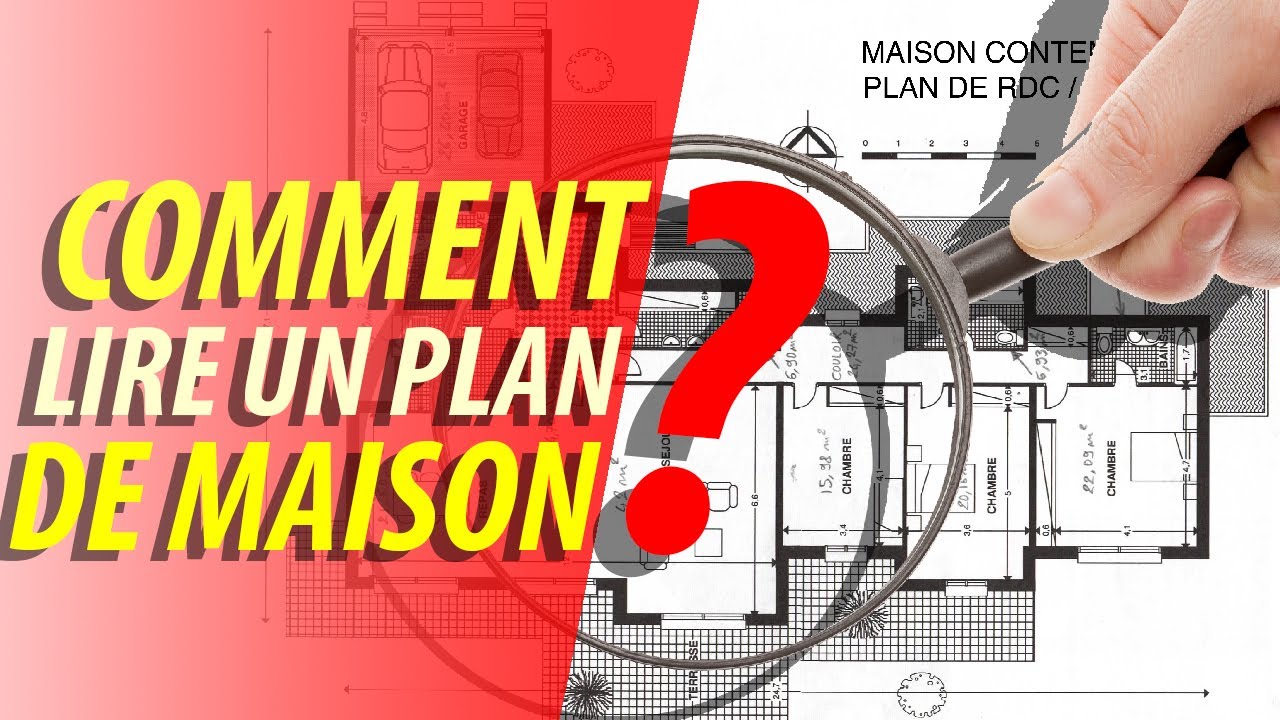 Lecture de plan de maison contemporaine 🏠 Comment lire un plan de maison ? 🔎 Niveau débutant -18