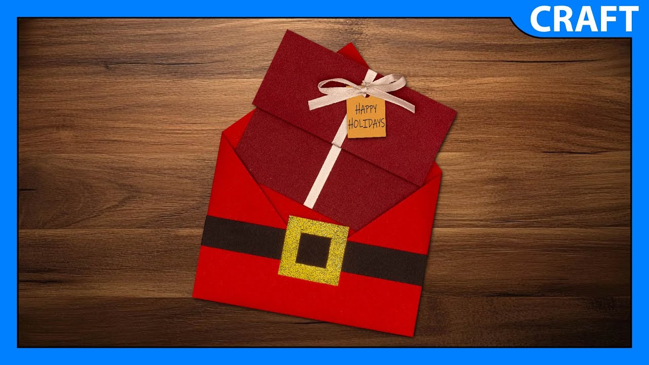 3D Christmas Card with Envelope | DIY | How To