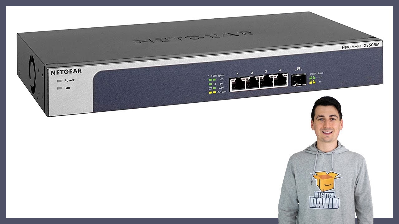 NETGEAR 5-Port 10G Multi-Gigabit Ethernet Unmanaged Switch (XS505M)
