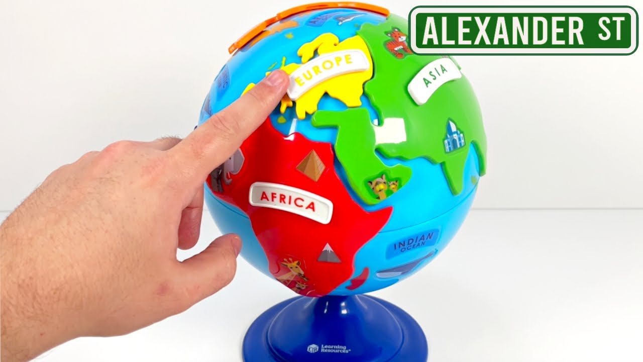 Learn Continents with Toy Globe | Learning Videos, Kids Educational Toys