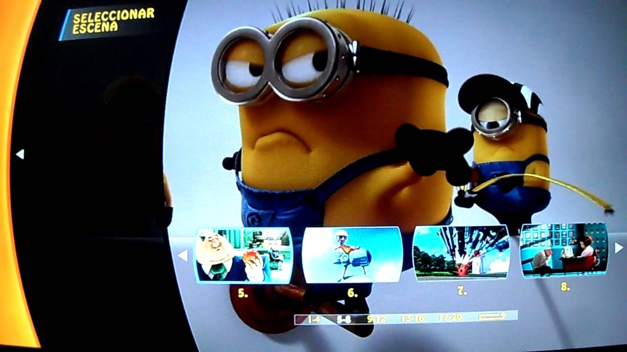 Menu Blu-ray Mi villano favorito (Despicable me)