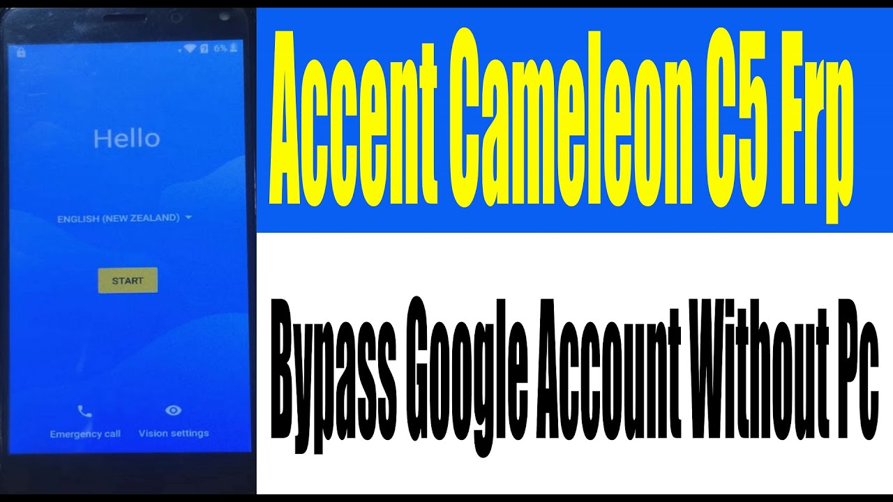 Accent Cameleon C5 Frp Bypass Google Account Without Pc