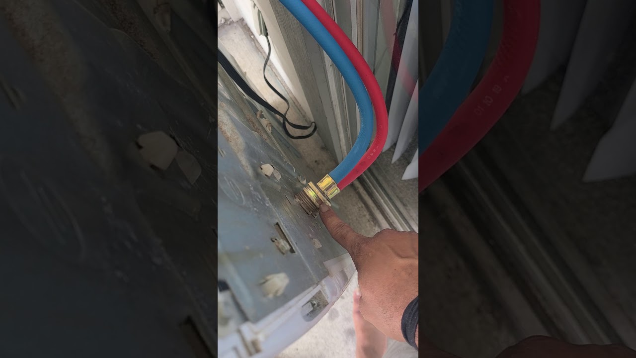 DIY Washer hook up, Under sink apartment washer hook up part 1