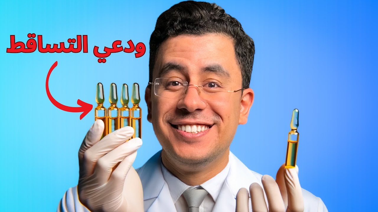 اعملي بنفسك امبولات علاج تساقط الشعر في البيت