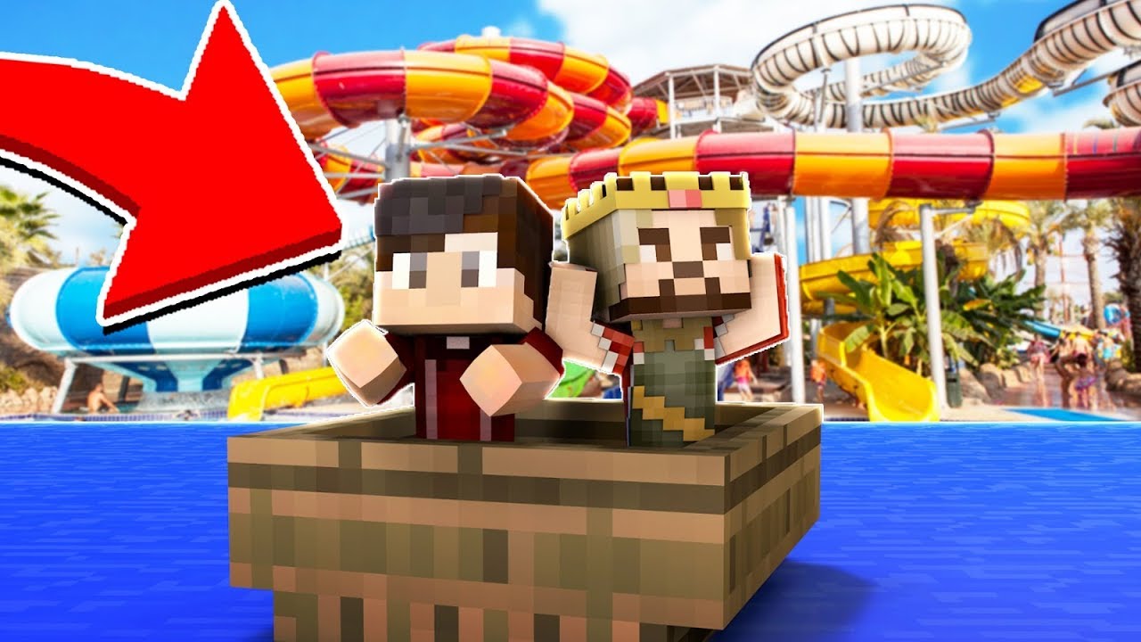 RÜZGAR YENİ ARKADAŞI İLE AQUAPARKA GİTTİ! 😱 - Minecraft