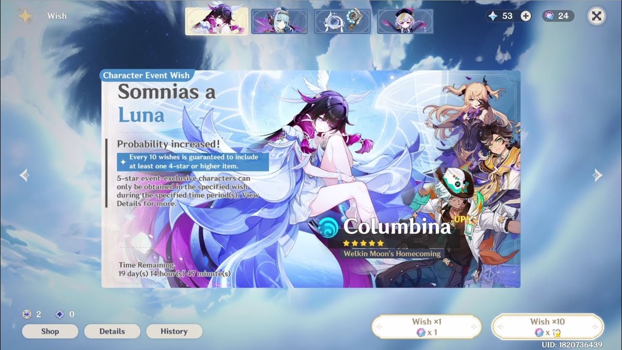 Final try for Columbina and did it go as expected..?? #genshinimpact #columbina