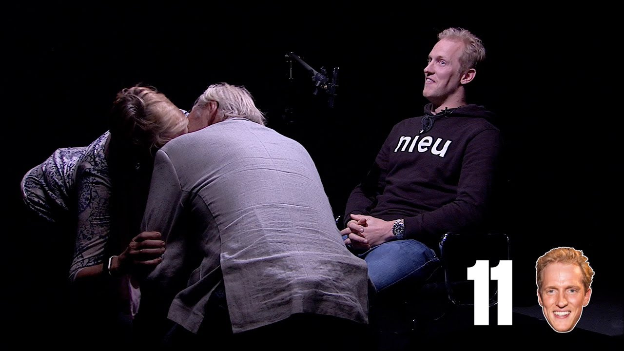 Ikke lov å se ned: Kliner foran ham