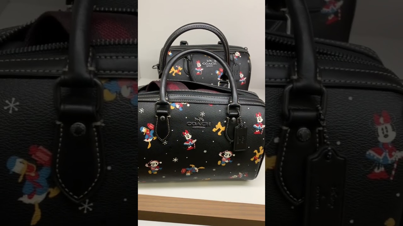 ❄️❄️ DISNEY X COACH ROWAN SATCHEL WITH MINNIE MOUSE 