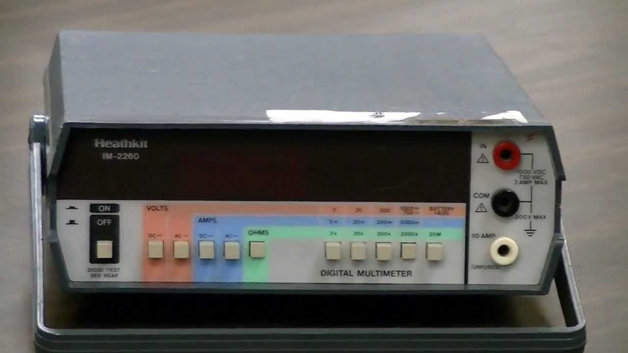 Heathkit IM-2260 Digital Multimeter Instruction Manual Needed