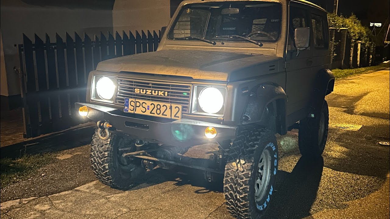 Suzuki samurai remont blacharski i budowa zawieszenia na sprężynach 