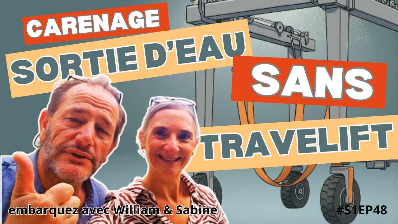 CARENAGE A PREVEZA DE NOTRE CATAMARAN 42 PIEDS : ON DECOUVRE LE GRUTTAGE SANS TRAVELIFT #S1EP48