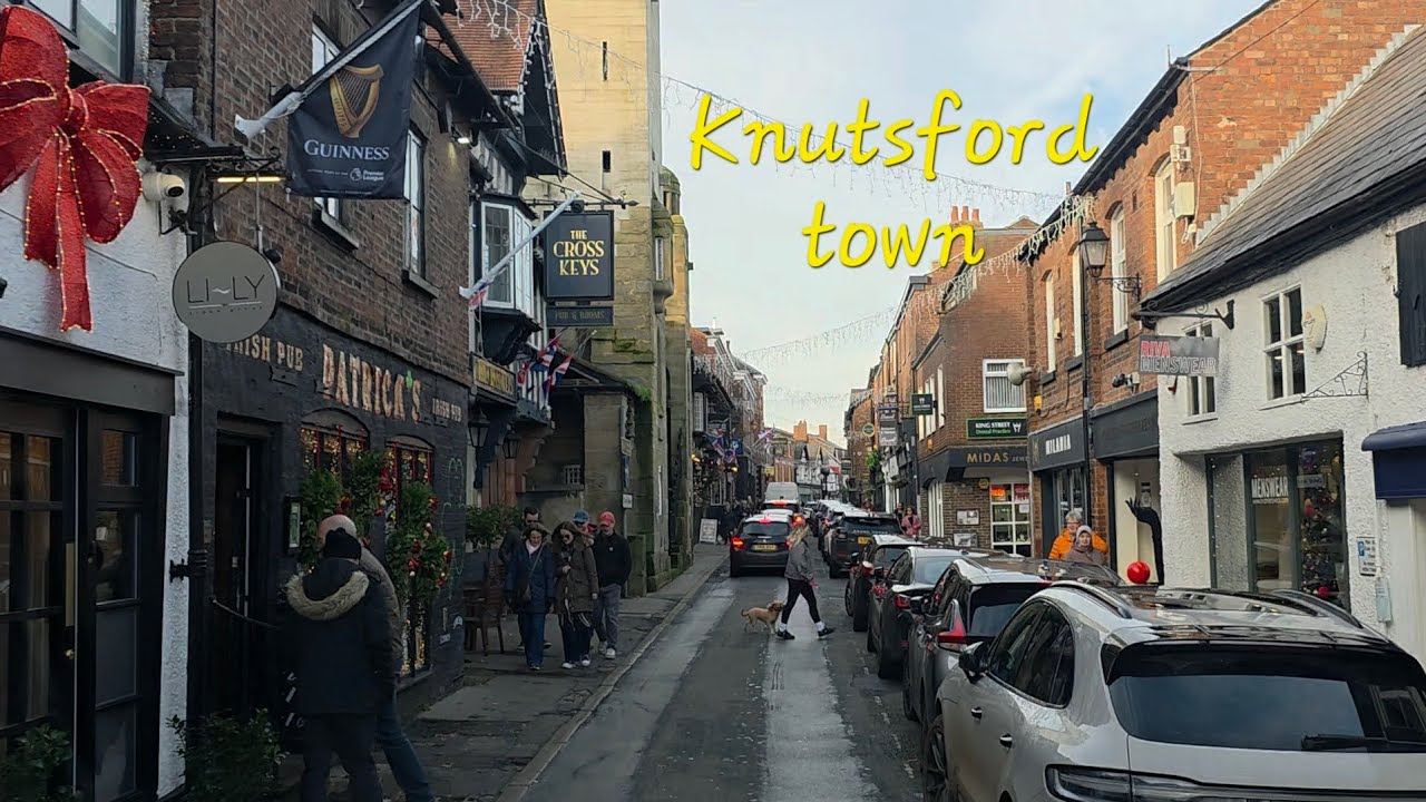 Driving in  Knutsford,  Cheshire. 