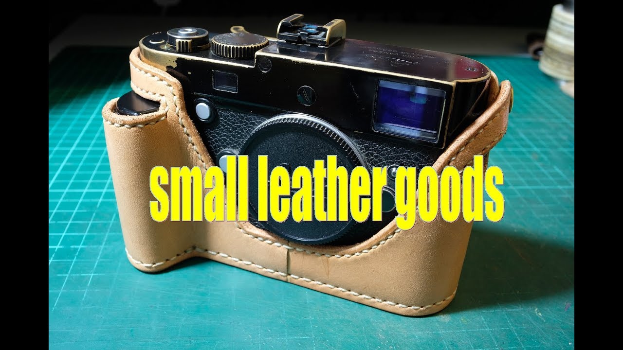 making a leather camera case for Leica M with Grip leathercraft