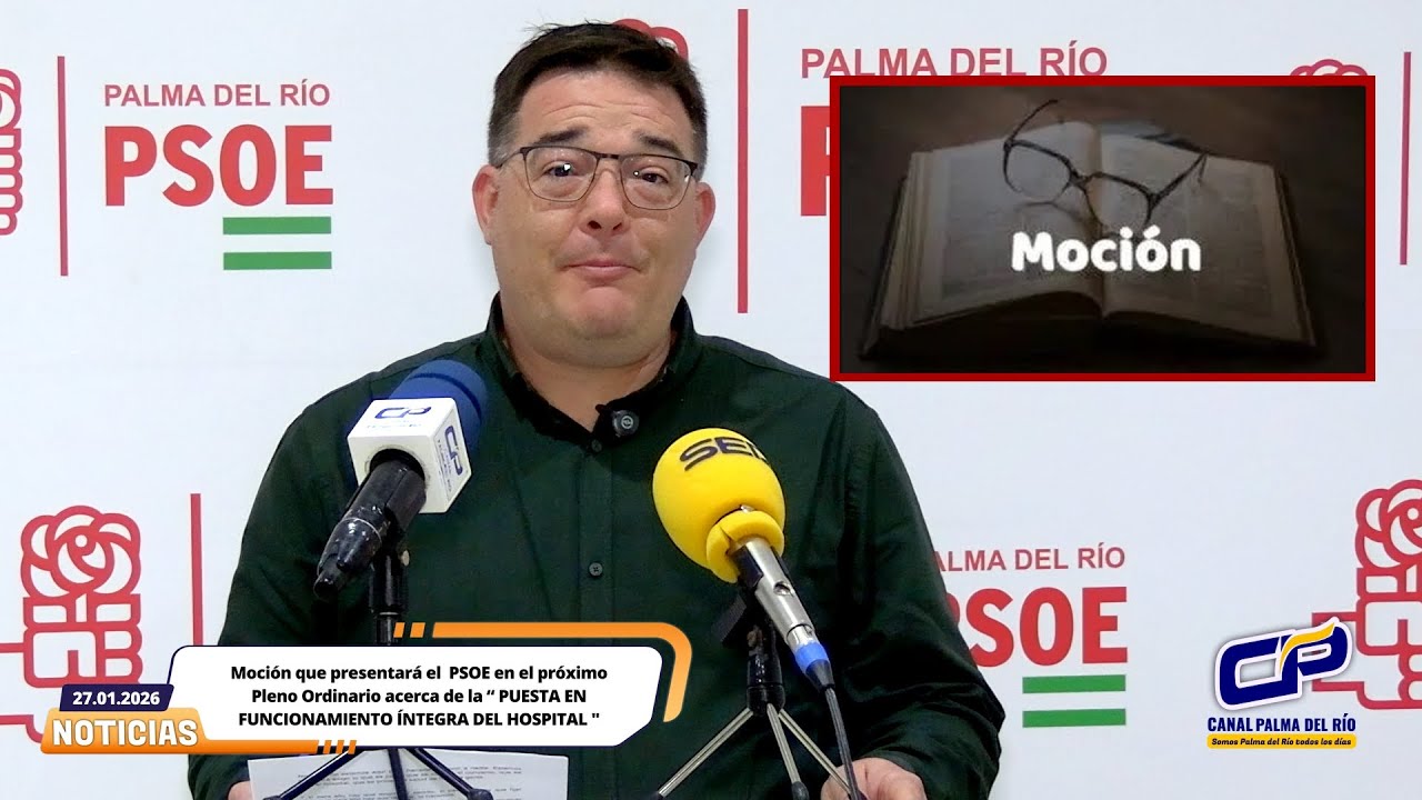El Portavoz del PSOE, Alejandro Marco presenta la moción que el Grupo Municipal presentará al Pleno