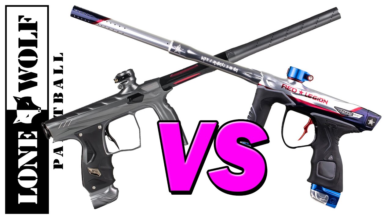 HK Army Shocker Amp vs Dye M3+ Paintball Gun Comparison | Lone Wolf Paintball