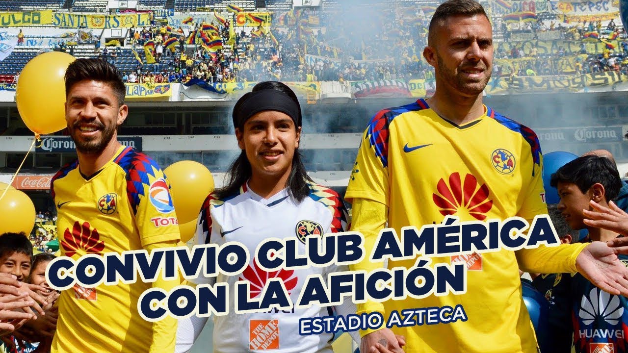 Convivio con la afición Club América en el Estadio Azteca