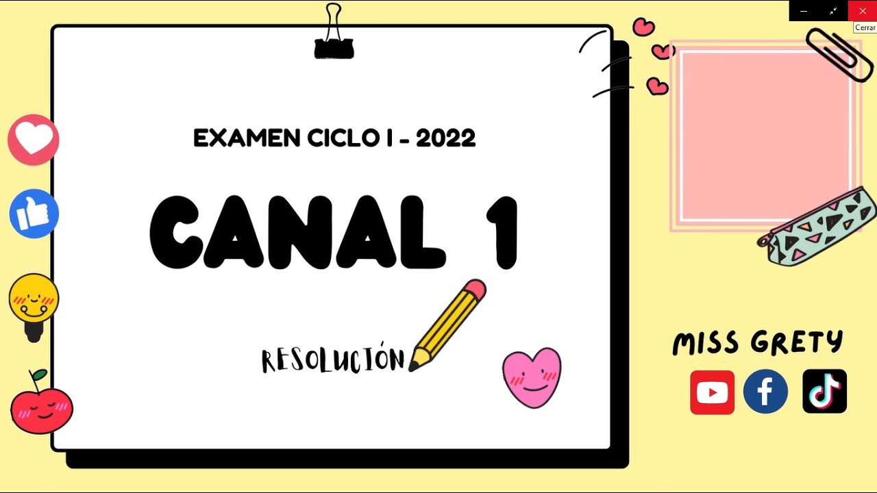EXAMEN CEPU CANAL 1 |  CEPU CICLO I - 2022