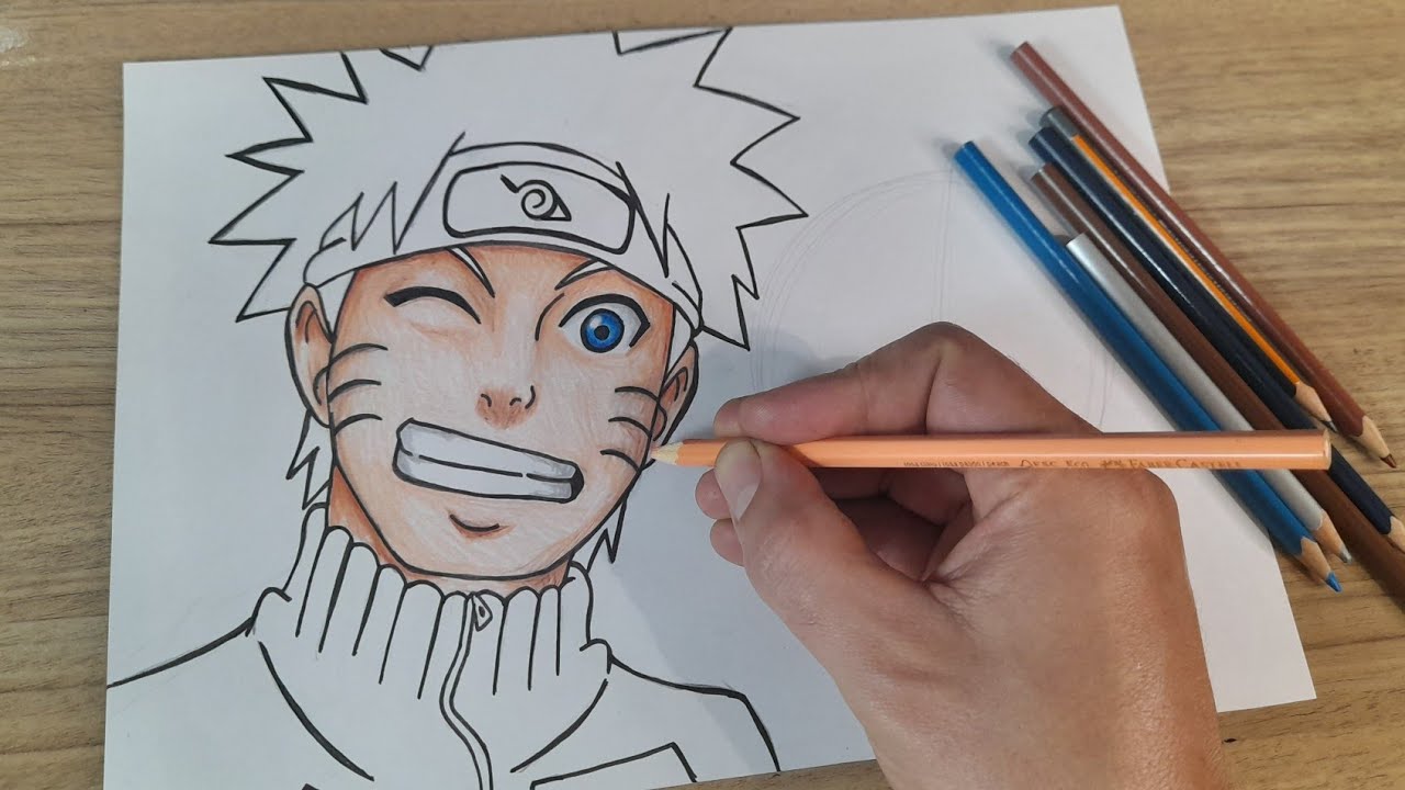 COMO DESENHAR NARUTO E GOKU PARTE 1